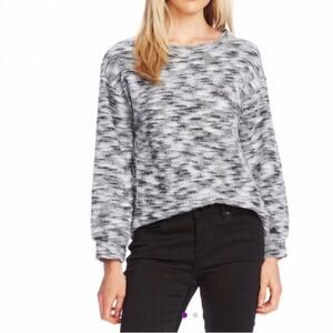 NWOT Vince Camuto Brushed Slub Puff Sleeve Sweater